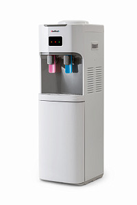 Кулер для воды (Хот Фрост) HotFrost V115C со шкафчиком, компрессорное охлаждение, напольный, белый