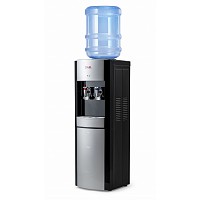 Кулер для воды (АЕЛ) (LD-AEL-28) black/silver без шкафчика,  электронное охлаждение, напольный