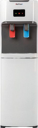 Кулер для воды (Хот Фрост) HotFrost V115AE с нижней загрузкой бутыли, электронное охлаждение, напольный, белый